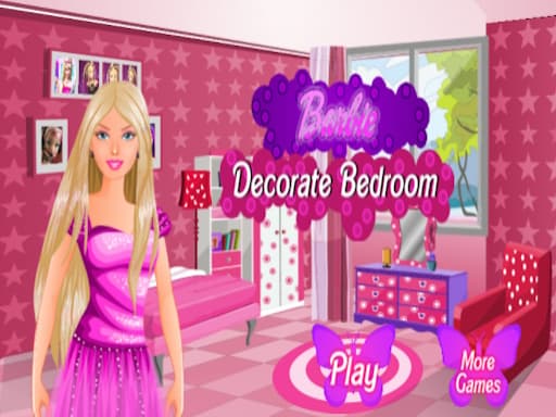 Barbie decorate bedroom游戏截图 - arcade - 免费在线游戏