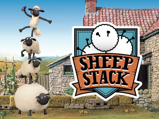 Captura de pantalla del juego SHAUN THE SHEEP SHEEP STACK - sports - Juego gratuito en línea