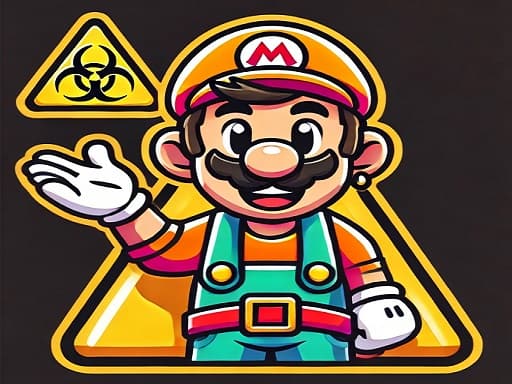 Super Mario Hangman game screenshot - puzzles - Free online game