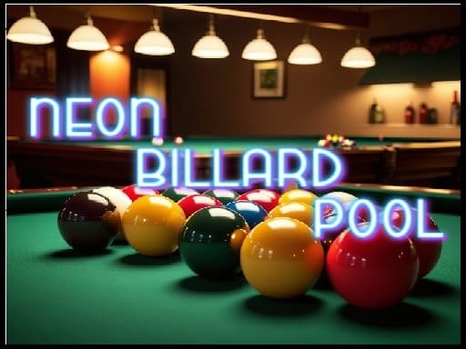 Neon Billard Pool游戏截图 - hypercasual - 免费在线游戏