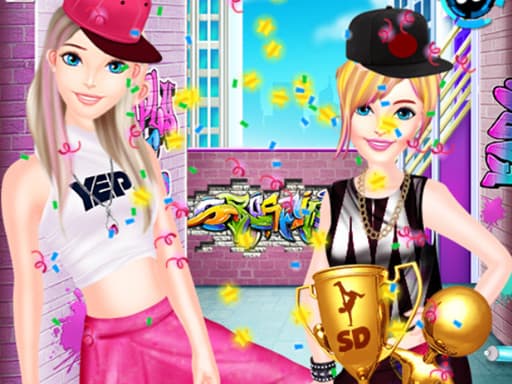Street Dance Battle游戏截图 - girls - 免费在线游戏