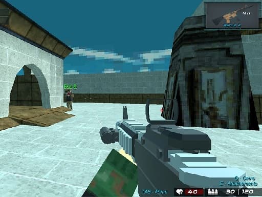 Blocky combat Shooting Arena 3D Pixel游戏截图 - multiplayer - 免费在线游戏