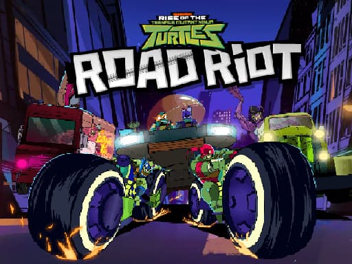 Captura de pantalla del juego Road Riot - Rise of the Teenage Mutant Ninja  - racing - Juego gratuito en línea