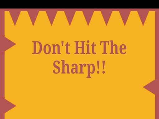 Captura de pantalla del juego Dont Hit The Sharp - clicker - Juego gratuito en línea