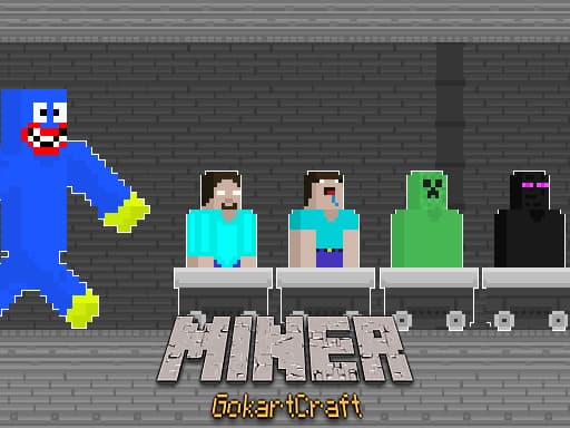 Captura de pantalla del juego Miner GokartCraft - 4 Player - adventure - Juego gratuito en línea