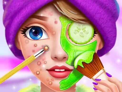 ASMR Makeup Spa Salon game screenshot - girls - Free online game