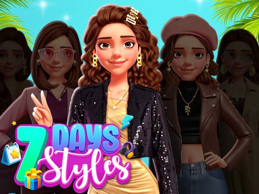 Kendel 7 Days 7 Styles game screenshot - girls - Free online game