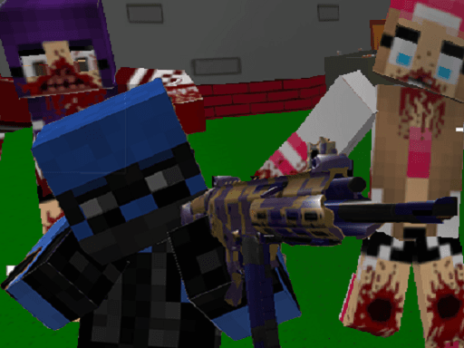 Captura de pantalla del juego Blocky Combat Swat Zombie Apocalypse 2022 - shooting - Juego gratuito en línea