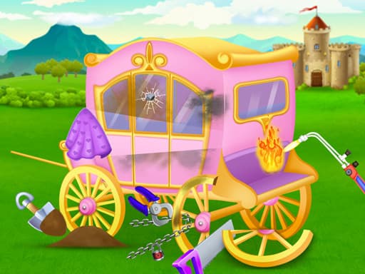 Princess Castle Cleaning游戏截图 - girls - 免费在线游戏