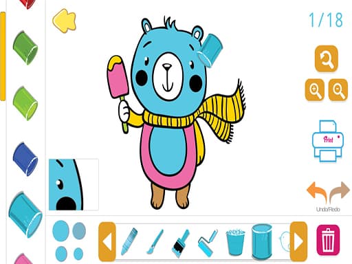 Coloring Animales游戏截图 - girls - 免费在线游戏