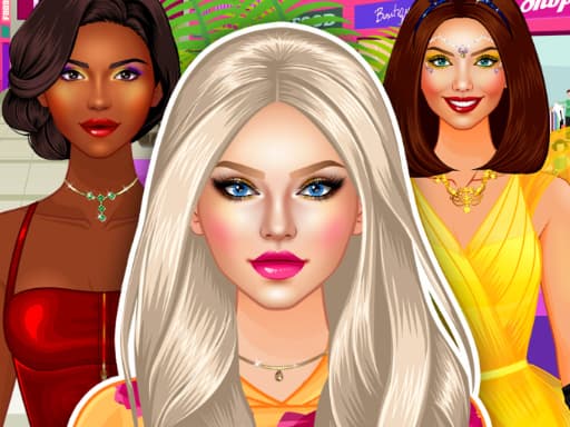 Makeover Games: Superstar Dress up &amp; Makeup game screenshot - hypercasual - Free online game