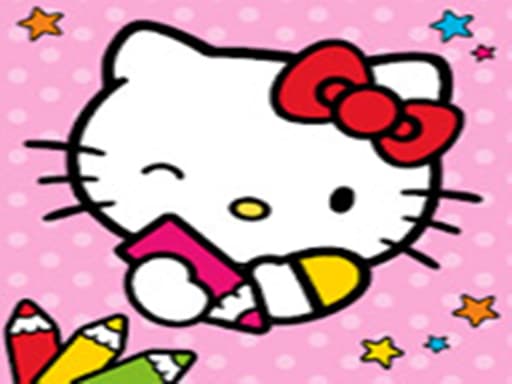 Color &amp; Paint By Number With Hello Kitty game screenshot - girls - Free online game