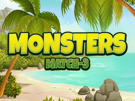 Monster Match-3 game screenshot - hypercasual - Free online game