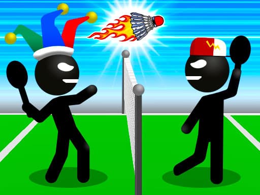 Captura de pantalla del juego Stickman Sports Badminton - fighting - Juego gratuito en línea
