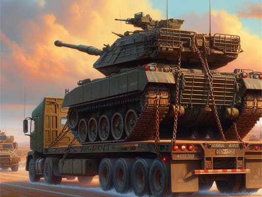 Tank Transporter game screenshot - adventure - Free online game