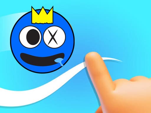 Rainbow Draw Path game screenshot - hypercasual - Free online game