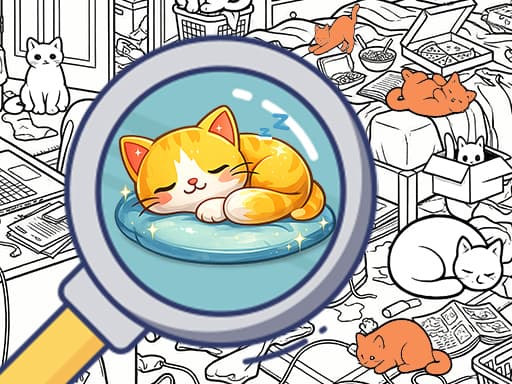 Find the Kitten: Spot the Cat游戏截图 - puzzles - 免费在线游戏
