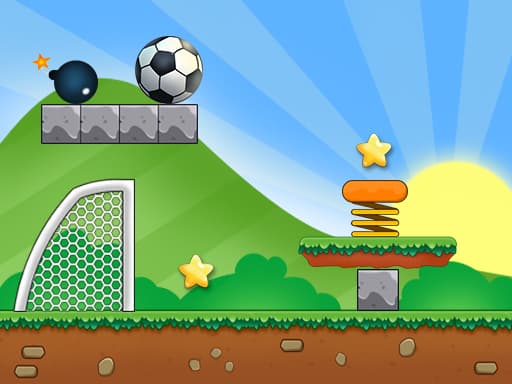 Gravity football game screenshot - puzzles - Free online game