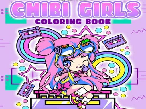 Chibi Girls Coloring Book: Japanese Anime Coloring game screenshot - girls - Free online game