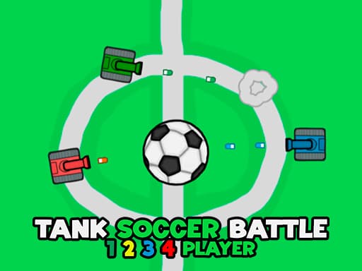 Tank Soccer Battle 1 2 3 4 Player game screenshot - soccer - Free online game