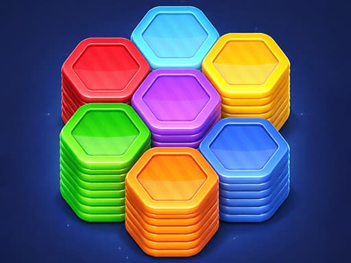 Hexa Color Stack Game游戏截图 - puzzles - 免费在线游戏