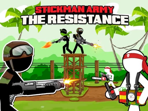Captura de pantalla del juego Stickman Army : Resistance - action - Juego gratuito en línea