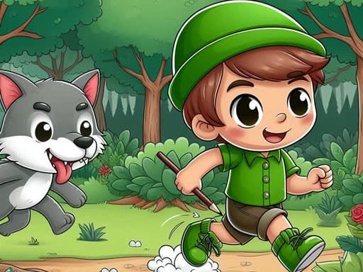 Forest Camp Adventure game screenshot - clicker - Free online game
