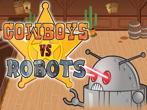 Captura de pantalla del juego Cowboys vs Robots - shooting - Juego gratuito en línea