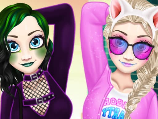 Captura de pantalla del juego Princess Eliza Soft vs Grunge - hypercasual - Juego gratuito en línea