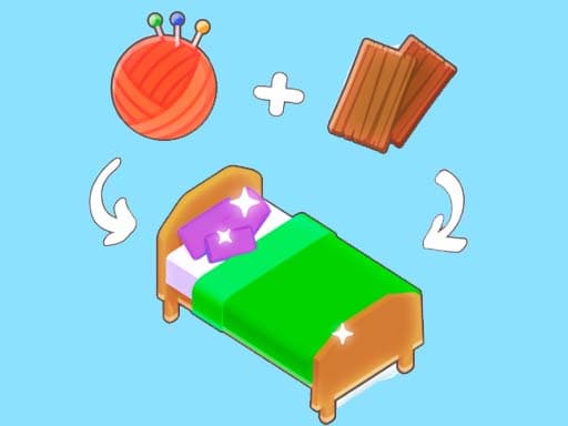 Merge Room game screenshot - girls - Free online game