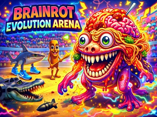 Brainrot Evolution Arena game screenshot - 3d - Free online game