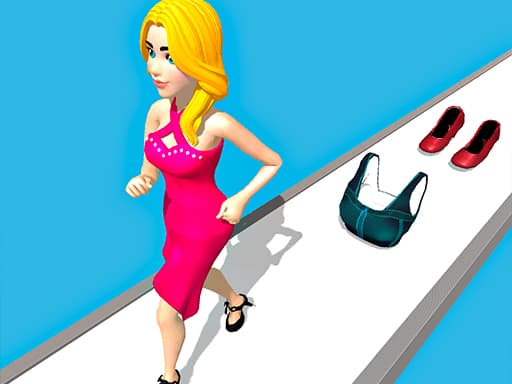 Beauty Race 3D game screenshot - girls - Free online game
