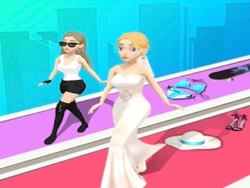 Captura de pantalla del juego Catwalk Battle - girls - Juego gratuito en línea