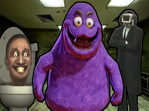 Grimace Shake Escape Skibidi and Cameraman game screenshot - action - Free online game