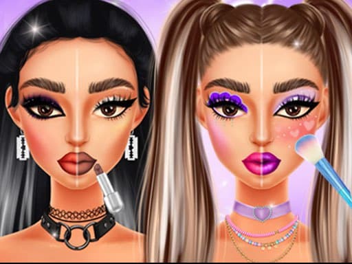 Makeup Trends: Then And Now game screenshot - girls - Free online game