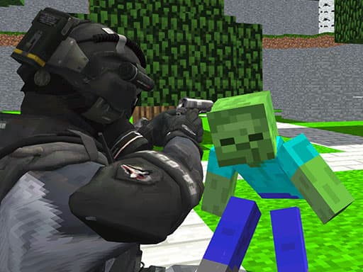 Counter Craft Zombies game screenshot - shooting - Free online game
