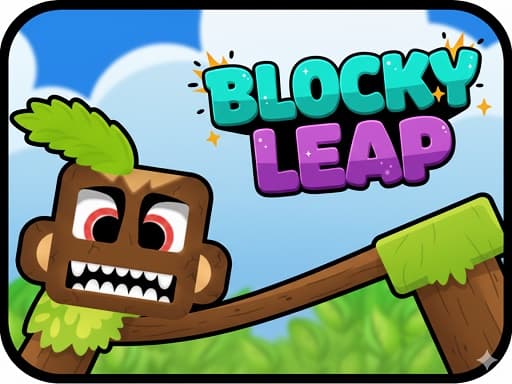 Blocky Leap game screenshot - arcade - Free online game