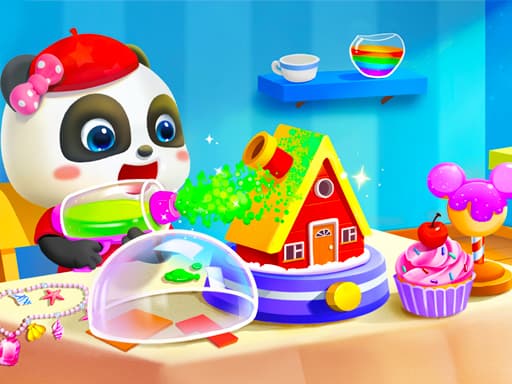 Baby Panda Kids Crafts DIY game screenshot - girls - Free online game