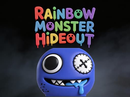 Captura de pantalla del juego Rainbow Monster Hideout 3D - arcade - Juego gratuito en línea