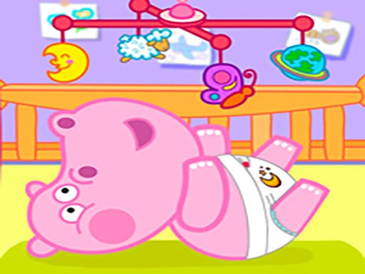 Little Hippo Care game screenshot - girls - Free online game