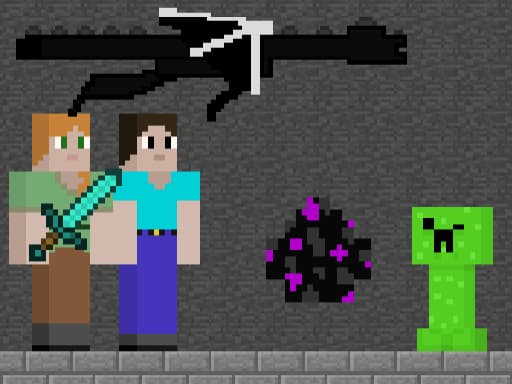 Steve and Alex Dragon Egg game screenshot - arcade - Free online game