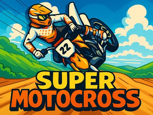 Super Motocross  game screenshot - sports - Free online game