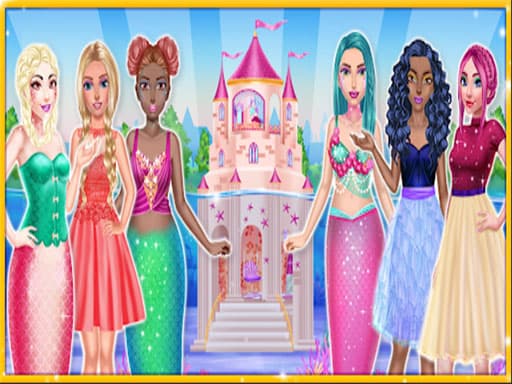 Princess &amp; Mermaid Doll House Decorating game screenshot - hypercasual - Free online game