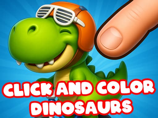 Click And Colors Dinosaurs game screenshot - girls - Free online game