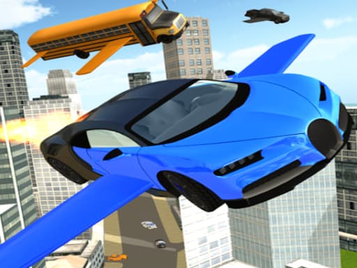 ULTIMATE FLYING CAR CRAZY游戏截图 - racing - 免费在线游戏
