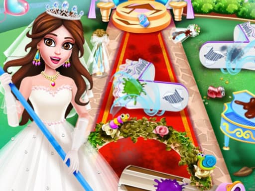 Princess Wedding Cleaning game screenshot - girls - Free online game