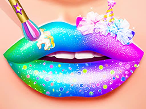 Lip Art Lipstick Makeup game screenshot - hypercasual - Free online game