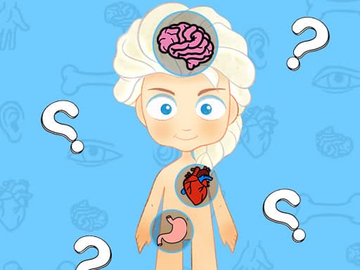 Frozen Learning The Body Online game screenshot - girls - Free online game