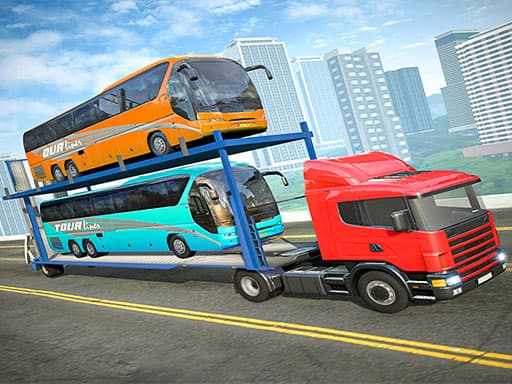 Captura de pantalla del juego City Bus Transport Truck Free Transport Games - adventure - Juego gratuito en línea
