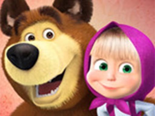 Captura de pantalla del juego Masha And The Bear Jigsaw - Puzzles For Kids - girls - Juego gratuito en línea